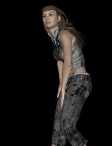 Victoria 7 with V4 hair and clothes auto-fitted