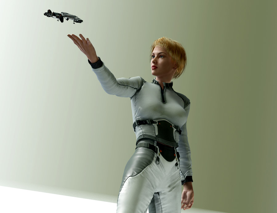 Sci-fi rendering of Victoria 7 using 3Delight, UberEnvironment and UberShader.