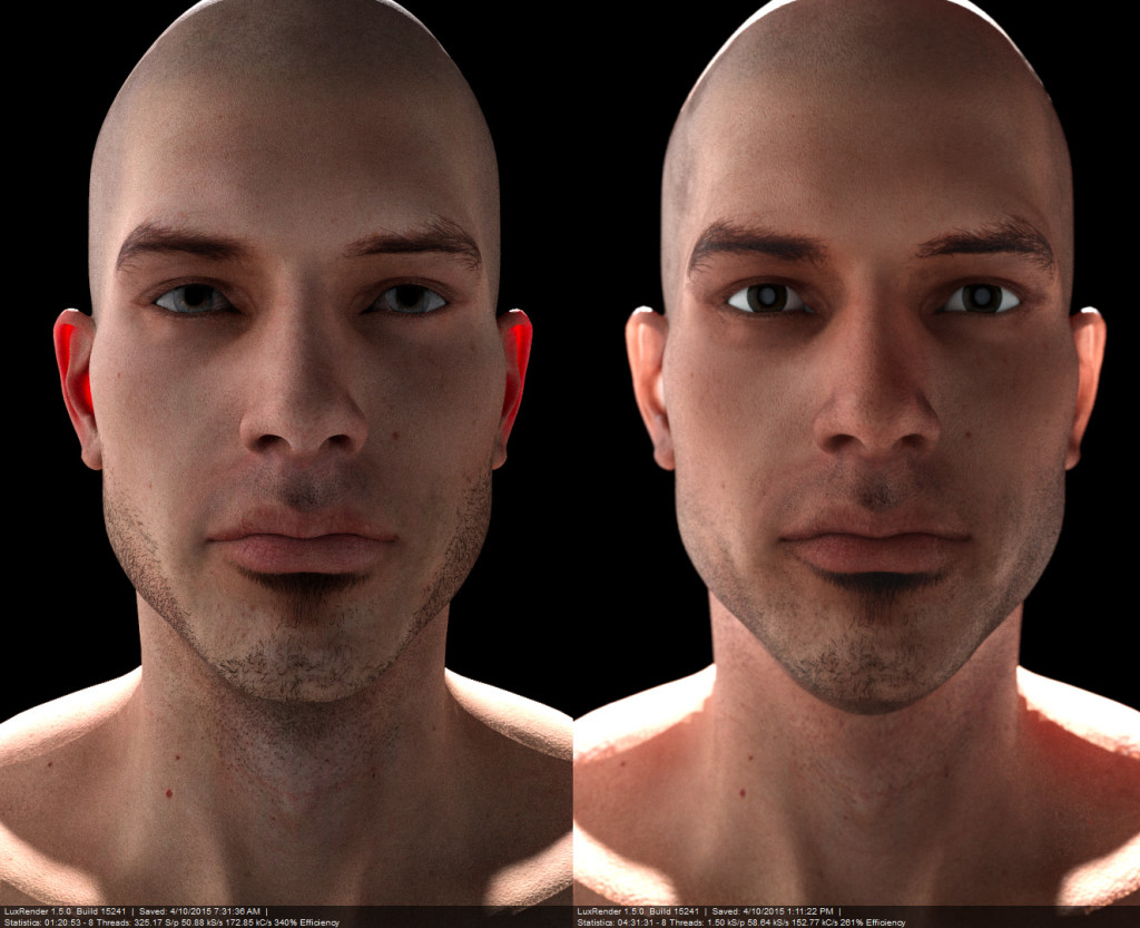 Reality on Right, Luxus on left. Both are flawed renders but Luxus gives many more options when setting up glossy translucent materials. Texture control maps are great for subtle tweaks. 